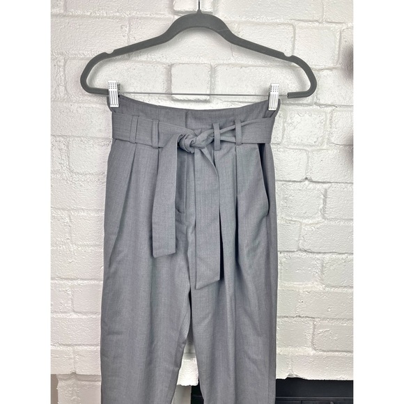 NWT IRO Bettina Grey Paperbag Waist Trousers - Picture 4 of 9